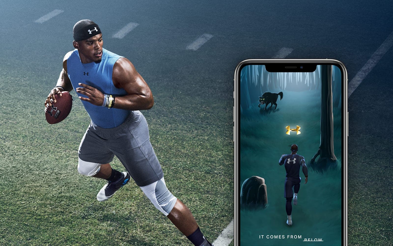Under Armour x Cam Newton Snapchat game