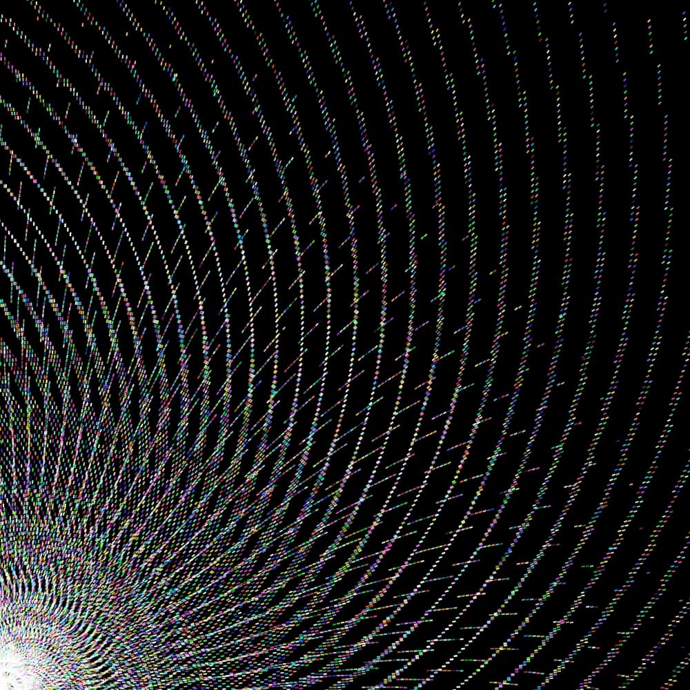 A spiral field of dots
